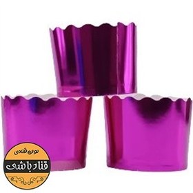 تصویر کپسول کاپ کیک بنفش 