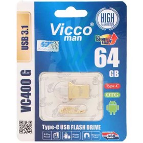 تصویر فلش مموری OTG ویکومن مدل VC400G ظرفیت 64 گیگابایت 