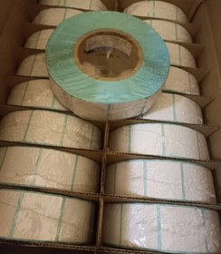 تصویر لیبل دزدگیر سفید ۴*۴ آبی درجه یک 