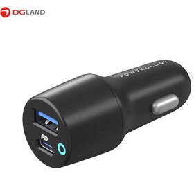 تصویر شارژر فندکی پاورولوجی 38 وات مدل PCCSR005 Powerology PCCSR005 38W PD Car Charger Dual