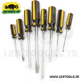 تصویر پیچ گوشتی تکی لایت ژاپن چهار سو 150*6 مدل 167 Light Philips Sided Screwdriver 167-6P