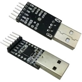 تصویر ماژول مبدل USB به TTL با تراشه CP2102 (مشکی) 