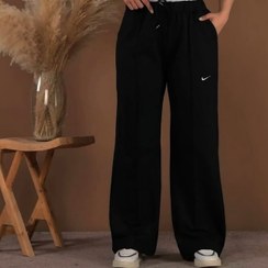 تصویر شلوار بگ دمپا گشاد نایک فری سایز ۳۸ تا ۴۴ قد ۱۰۳ تا ۱۰۵ رنگ مشکی و طوسی 