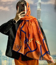 تصویر شال حریرHermés 