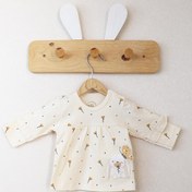 تصویر بلوز آستین بلند طرح مرلین نیلی nili 