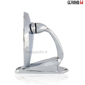 تصویر آینه بغل استیل پیکان گرد 