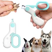 تصویر ناخن گیر چراغ دار سگ و گربه کوچک پت گرویتی Pet Nail Clipper Mini LED Lighting Cat And Dog Nail Trimming Tool