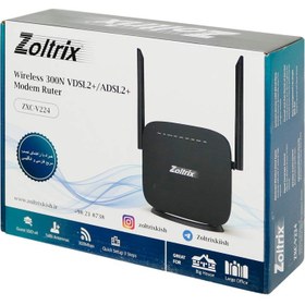 تصویر مودم روتر VDSL/ADSL زولتریکس مدل ZXC-V224 ا Zoltrix ZXC-V224 VDSL/ADSL Modem Router Zoltrix ZXC-V224 VDSL/ADSL Modem Router