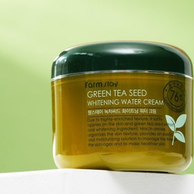 تصویر کرم دانه ی چای سبز فارم استی FARMSTAY Green Tea brightening Water Cream آبرسان، روشن کننده و جوانساز 100 میل 