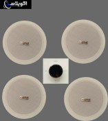 تصویر مجموعه پک بلندگو سقفی و امپلی فایر ولومی مدل echo pluse 1 +گارانتی اکوپلاس 