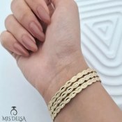 تصویر النگو 4 میل طلاروس 3 عددی طرح چشم 