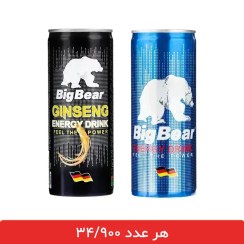 تصویر پک نوشابه انرژی زا بیگ بر big bear - بسته 12 عددی 