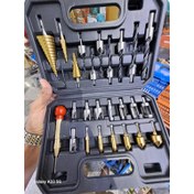 تصویر ست مته لوله و سوراخکاری حرفه ای چندکاره 