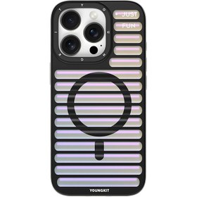 تصویر قاب یانگکیت YOUNGKIT مدل Geek Color-Changing Luggage-Inspired همراه با مگ سیف - Youngkit Geek Color-Changing Luggage-Inspired Iphone Case With MagSafe 