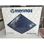 تصویر پتوی دو نفره آبی مجموعه پتو 3 قطعه خط دریایی Merinos 