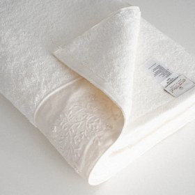 تصویر حوله حمام Pietra Cream برند ecocotton سایز 150*80 