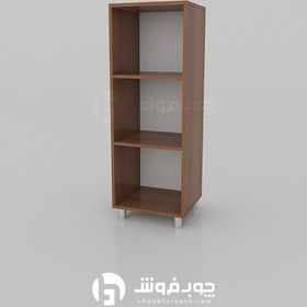 تصویر کتابخانه سه طبقه چوبی مدل L030 