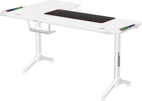 تصویر میز بازی Twisted Minds Warrior L شکل RGB Right - سفید - ارسال 15 الی 20 روز کاری 