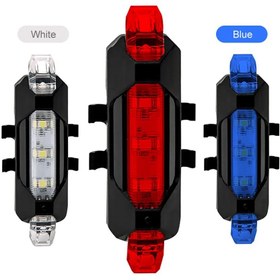 تصویر چراغ عقب دوچرخه شارژی ۹۱۸ 918 rechargeable bicycle rear light