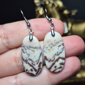 تصویر گوشواره سنگ جاسپر کد k1188 