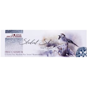 تصویر آبرنگ 12 رنگ افرا مدل Student 