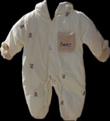 تصویر کاپشن نوزاد تدی سایز ۰ تا ۳ ماه 