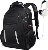 تصویر CoolBELL Laptop Backpack Fits 17.3 Inch Laptop Waterproof Travel School Backpack with USB and Headphones Jack Gift for Women amp Men Anti-theft Laptop Bag for Travel/School/Business - ارسال 15 الی 20 روز کاری 