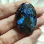 تصویر نگین لابرادوریت آبی طبیعی 