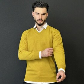 تصویر بافت یقه هفت مردانه کد 1553 