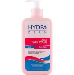 تصویر ژل شستشو صورت هیدرودرم مدل Acne مناسب پوست های چرب حجم 350 میلی لیتر 