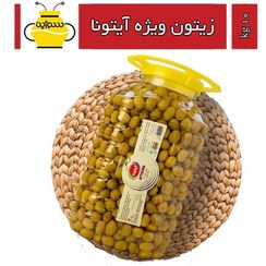 تصویر زیتون کنسروی با هسته ویژه (متوسط) پت 10 کیلویی آیتونا (ارسال با اتوبوس) 