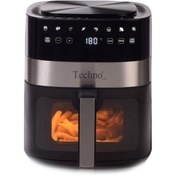 تصویر سرخ کن بدون روغن تکنو TE-454 ظرفیت 6 لیتری Techno TE-454 Air Fryer 6L
