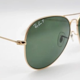 تصویر عینک خلبانی ریبن یووی پلاریزه اصلی شیشه سنگ rayban p 3025 