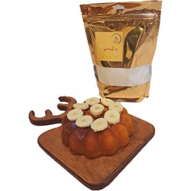 تصویر پودر کیک موزی 