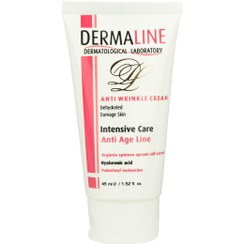 تصویر درمالاین کرم مناسب چروک های سطحی پوست Dermaline Anti Wrinkle Cream