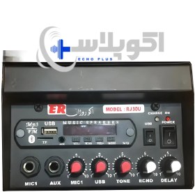 تصویر خرید اکو آمپلی فایر RJ30U و قیمت اکو همراه شارژی روژان 