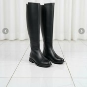 تصویر بوت چرم ضدآب زنانه مشکی مدل ۳۵۹۲ 