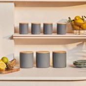 تصویر ست جا ادویه 7 پارچه کاراجا مدل ماسیمو خاکستری ارسال 7 روز کاری