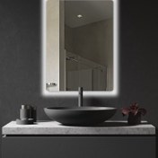 تصویر آینه دلفین کد N-R-8050 - سفید 