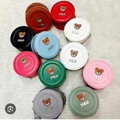 تصویر کیف دوشی دخترانه تدی گرد مدل 1595 جنس چرم مصنوعی 