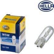 تصویر لامپ هالوژن خودرو W5W هلا – Hella (اصلی) Hella W5W Auto Light Bulb