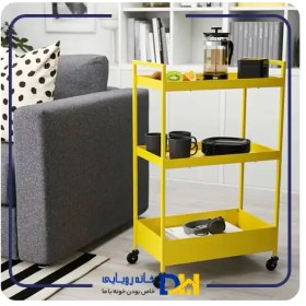 تصویر ترولی زرد ایکیا 50.5x30x83 سانتی متر IKEA NISSAFORS IKEA NISSAFORS Trolley yellow 50.5x30x83 cm