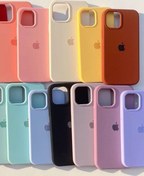 تصویر قاب سیلیکونی اصلی آیفون 13 ، 13 Pro و 13 Pro Max با پوشش داخلی میکروفایبر 