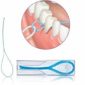 تصویر عبور دهنده نخ دندان کانفیدنت 20 عدد Confident Floss Threaders 20pcs