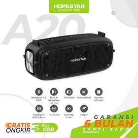 تصویر اسپیکر بلوتوثی قابل حمل HOPESTAR مدل A20 Portable bluetooth speaker HOPESTAR model A20