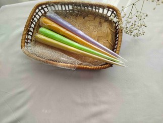 تصویر شمع قلمی مدل نوک تیز خرید مستقیم از تولید کننده بسته دو تایی 