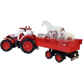 تصویر اسباب بازی تراکتور مزرعه کوچک dorj toy Dorj Toy Small Farm Tractor Toys