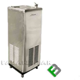 تصویر آبسردکن استیل 15 گالن تک شیر سبلان مدل SWD-15G1 15 gallon stainless steel water cooler Sabalan model SWD-15G1