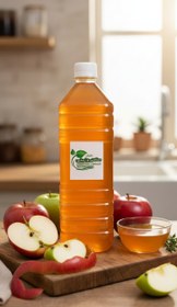 تصویر سرکه سیب طبیعی یک لیتری 