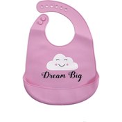 تصویر پیش بند سیلیکونی چیکو طرح ابر خوشحال Baby silicone apron